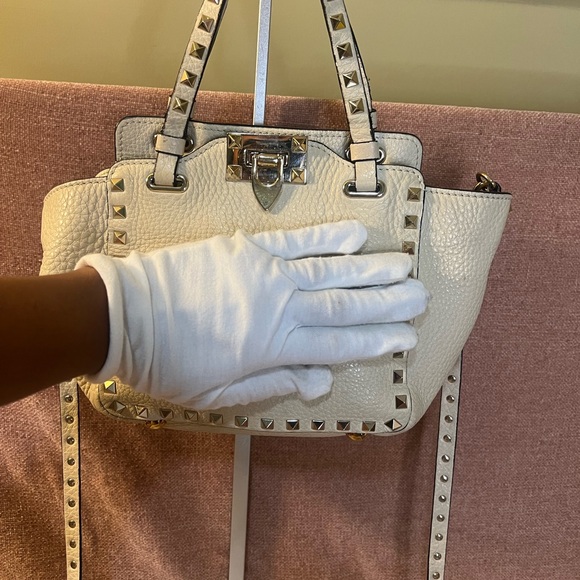 Valentino Garavani Mini Rockstud Grainy Calfskin Bag - Picture 3 of 16